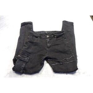 Waimea‎ Women's Size 20 Skinny Fit Black Denim Button Pocket Jeans